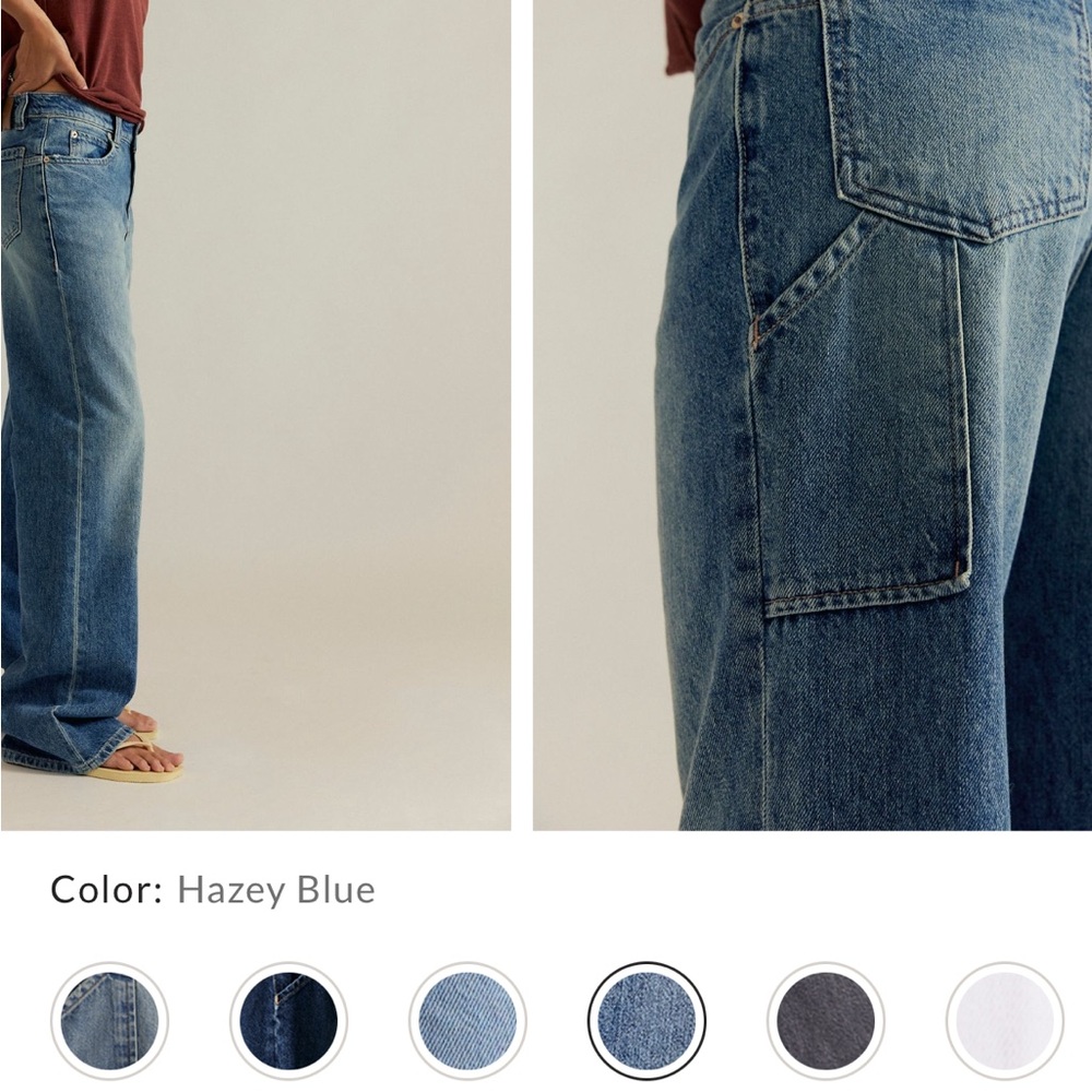 We The Free Relaxed Fit Jeans in Hazey Blue